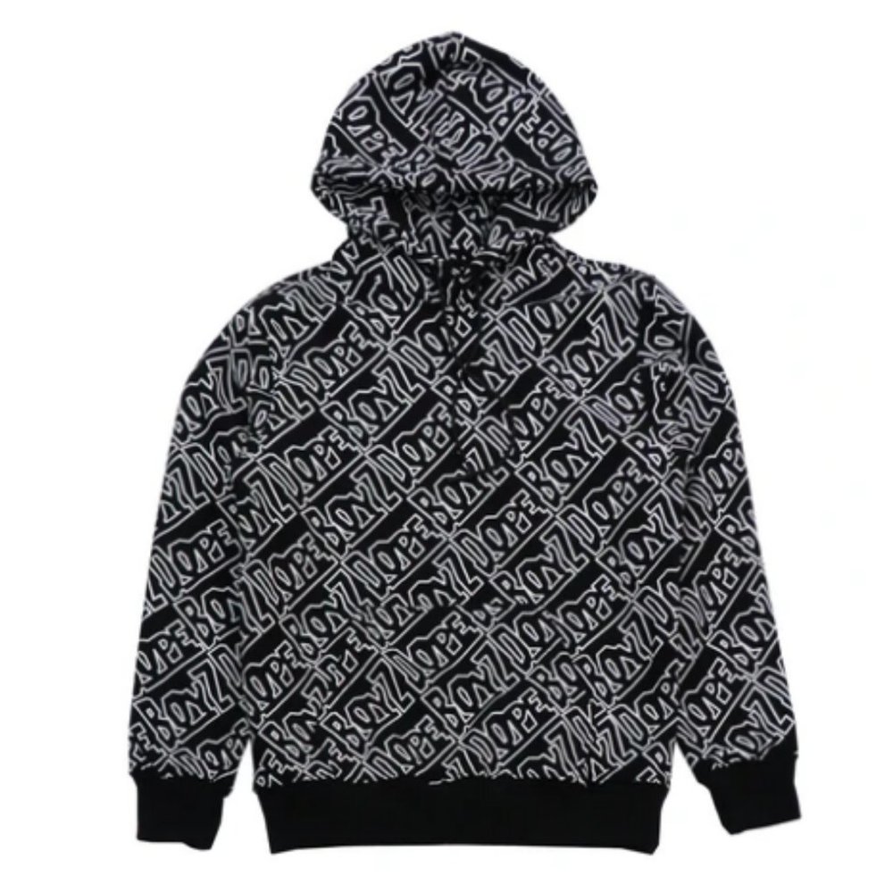 DOPE Black/White Logo Hoodie – NWT – Streetwear Essential